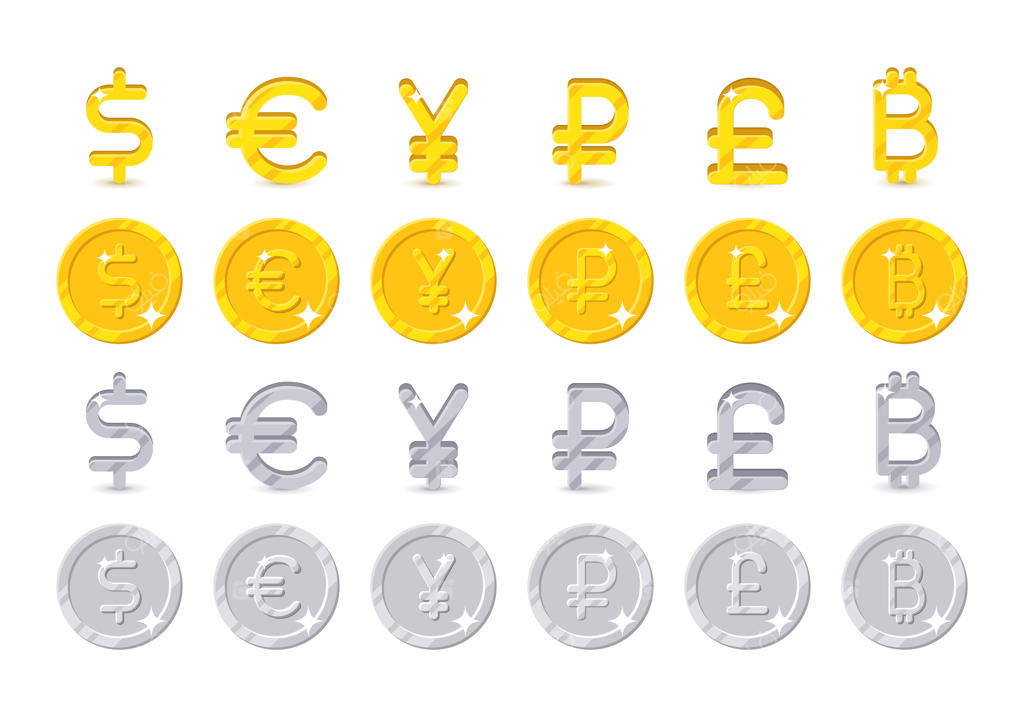 نمادها و سکه‌های ارزهای جهان