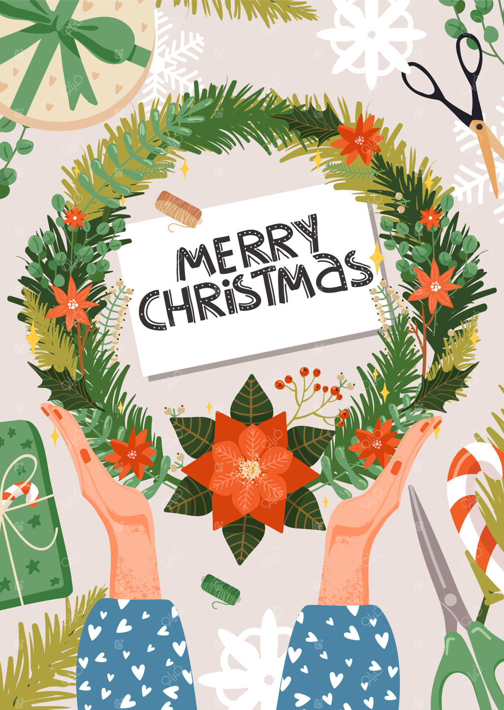 آمادگی برای سال نو.