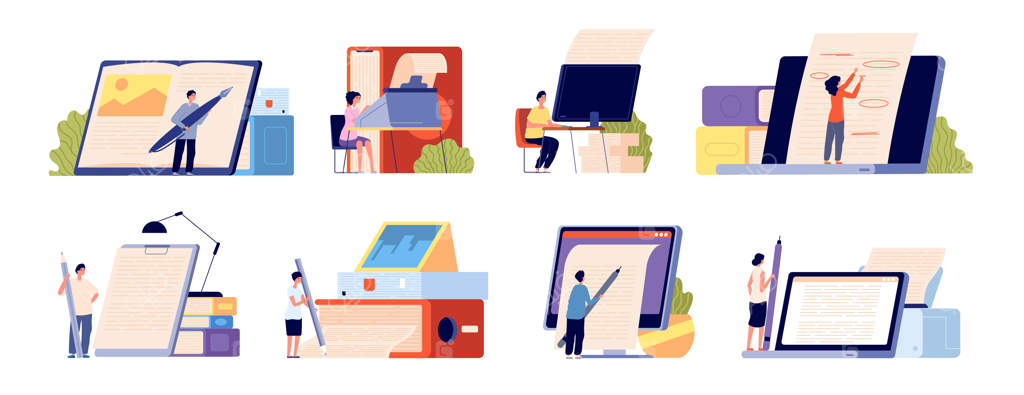 نویسندگان حرفه‌ای: وبلاگ‌نویسان یا کارتونیست‌ها؟ خلاقیت در ادبیات، ویرایش شعر و تصورات بی‌نظیر صحنه‌های برداری