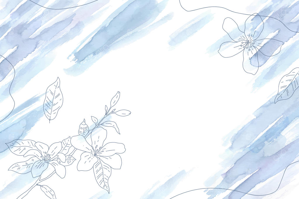 پس‌زمینه آبرنگی گل‌دار انتزاعی