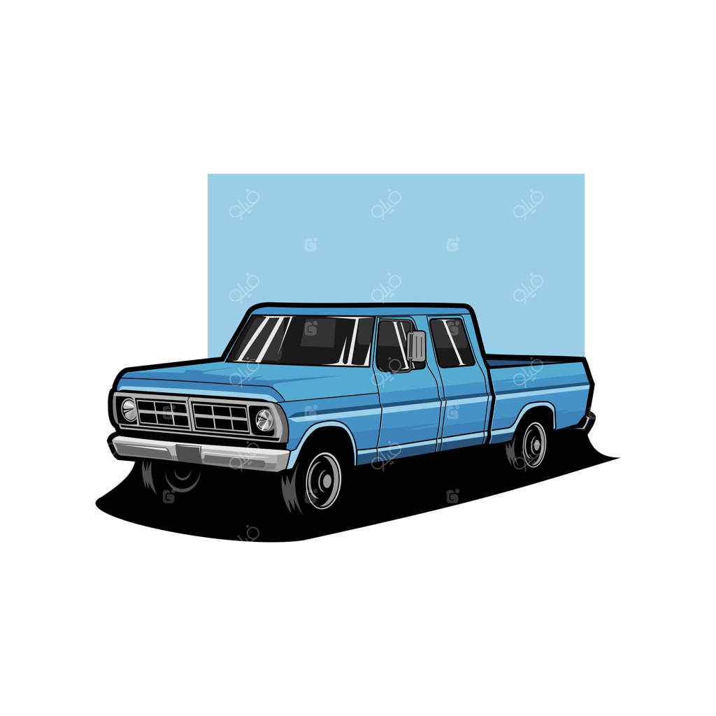 تصویرسازی کامیون کلاسیک