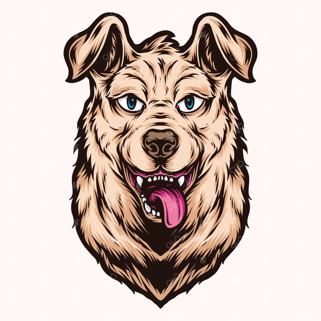 لوگوی سر سگ بامزه