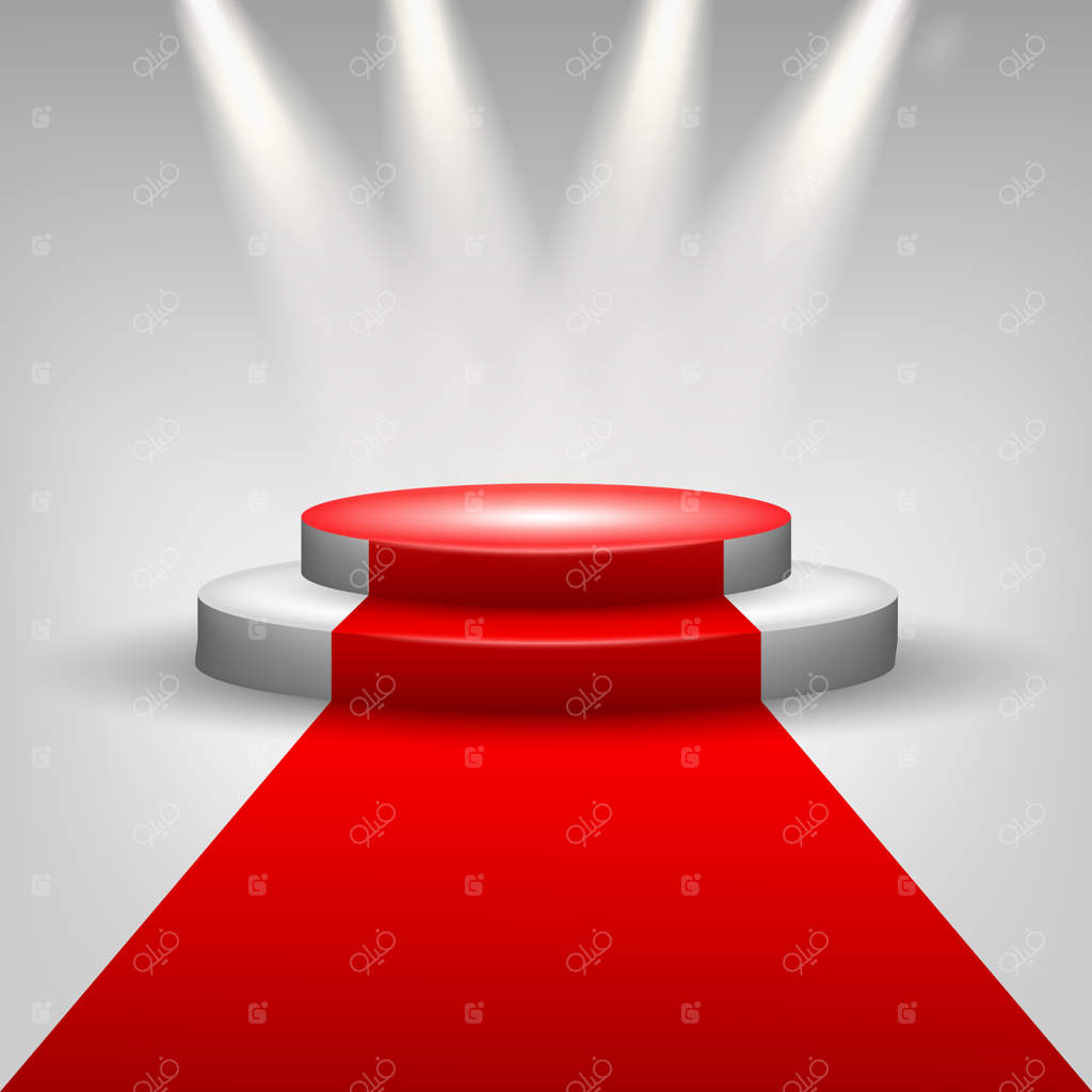 فرش قرمز تا سکوی سخنرانی زیر نورافکن‌ها