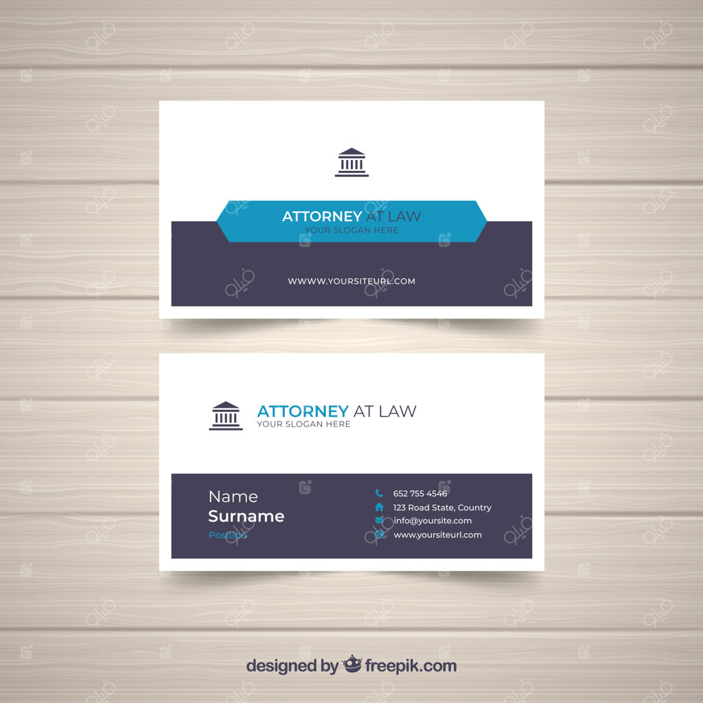 قالب کارت وکیل