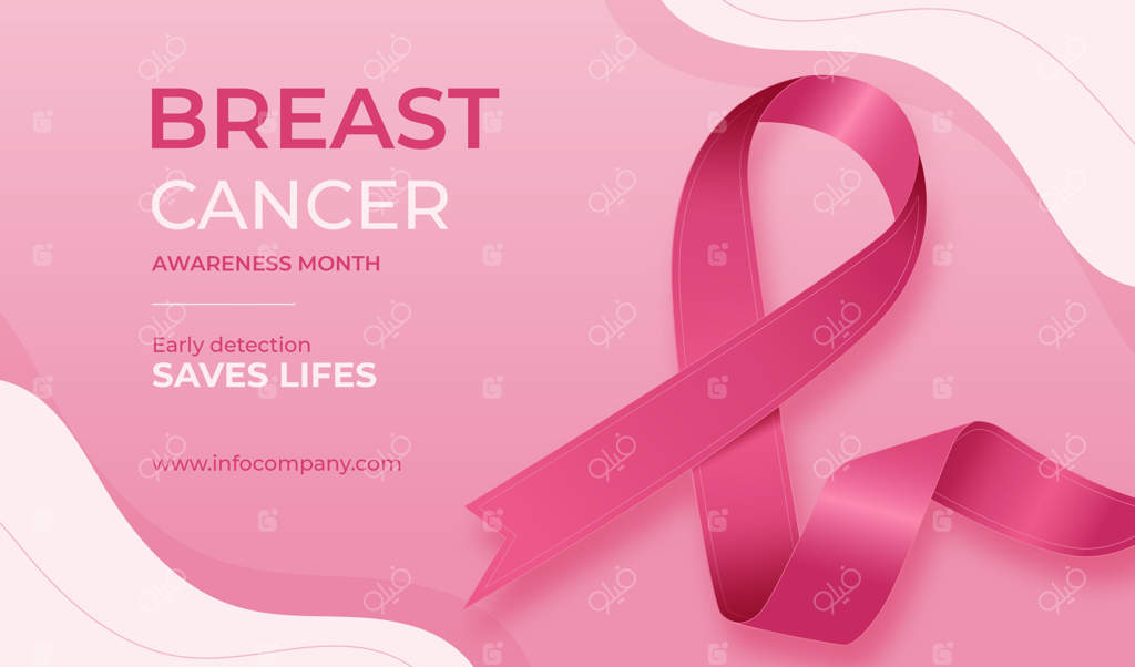 بنر ماه آگاهی از سرطان پستان