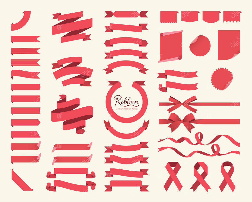 مجموعه روبان‌های قرمز