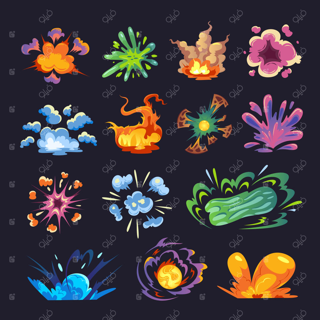 مجموعه انفجارهای کارتونی