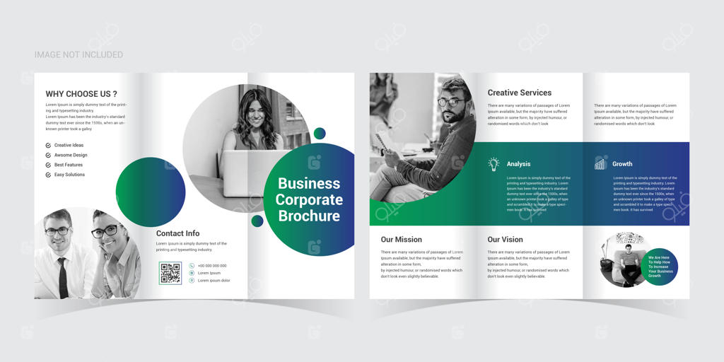 قالب بروشور سه لت شرکتی