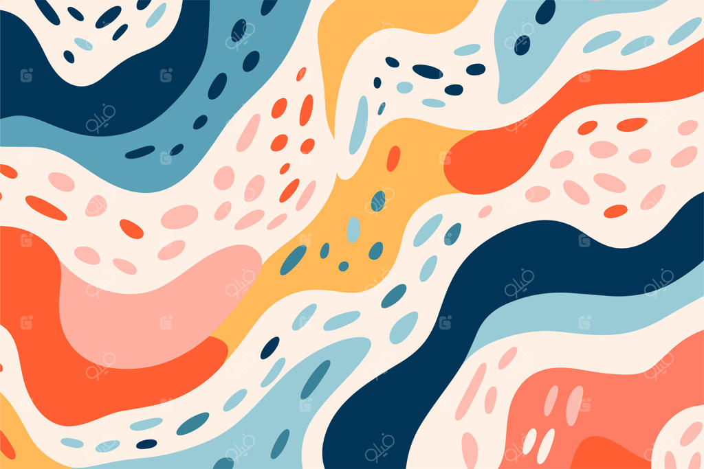 پوستر پس‌زمینه با الگوی انتزاعی