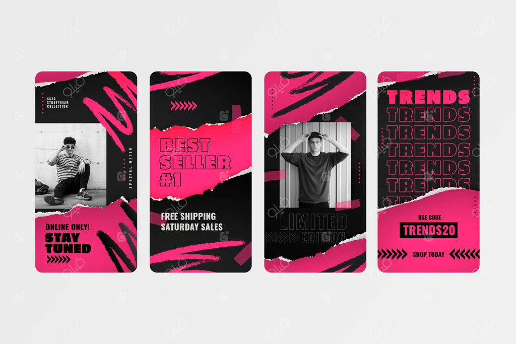 مجموعه استوری‌های اینستاگرام فروش اسیدی