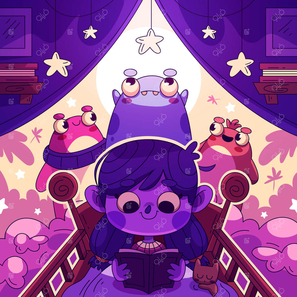 تصاویر دست‌کشیده برای قصه‌های قبل از خواب