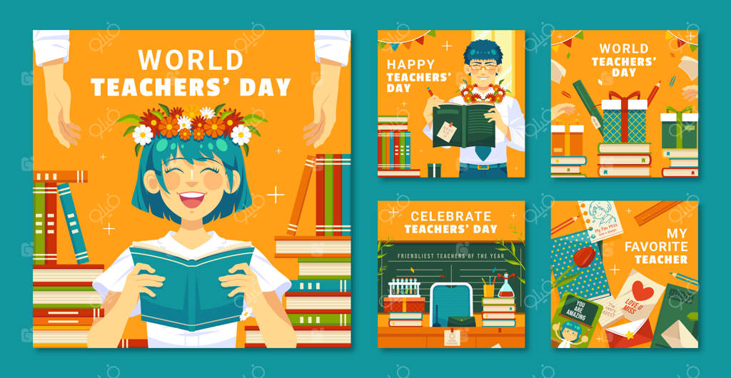 مجموعه پست‌های اینستاگرام برای روز جهانی معلم