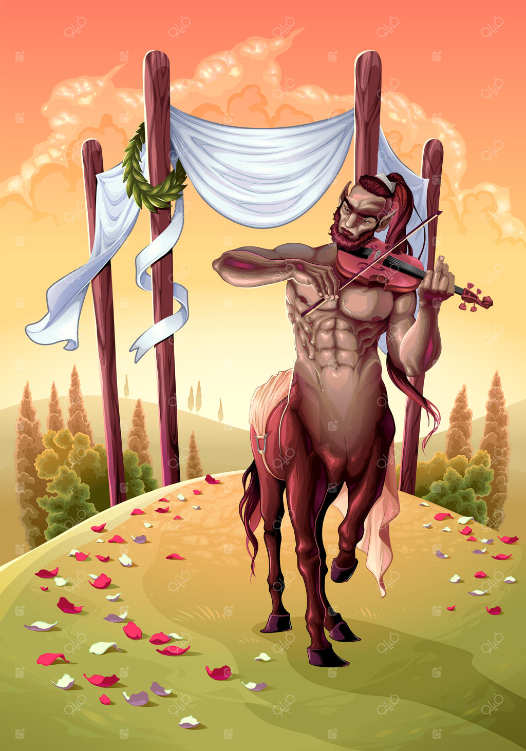 تصویر چهار چوبدست