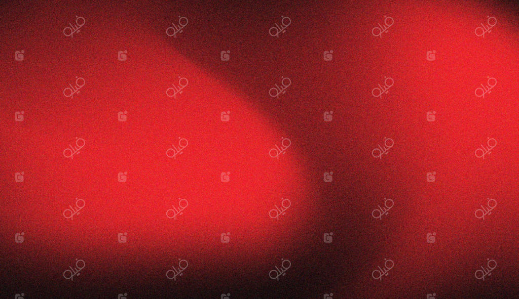 پس‌زمینه قرمز تند با بافت دانه‌دار و جلوه انتزاعی نور و سایه