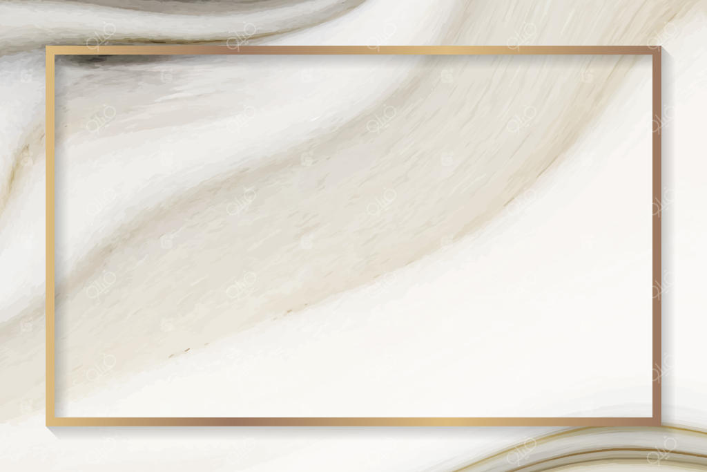 وکتور قاب مستطیلی طلایی با طرح سیال