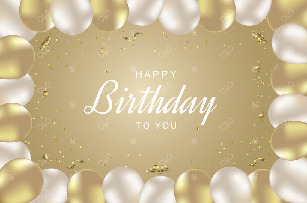 پس‌زمینه تولد لاکچری با بادکنک‌های واقعی و شاد