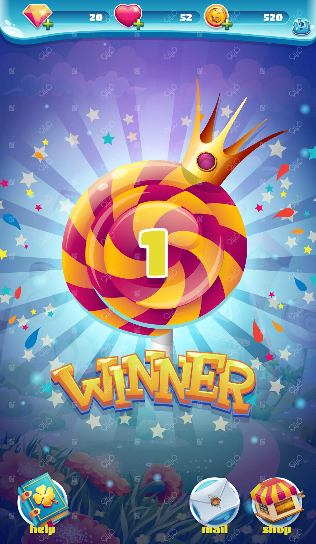 پنجره برنده بازی موبایلی جهان شیرین