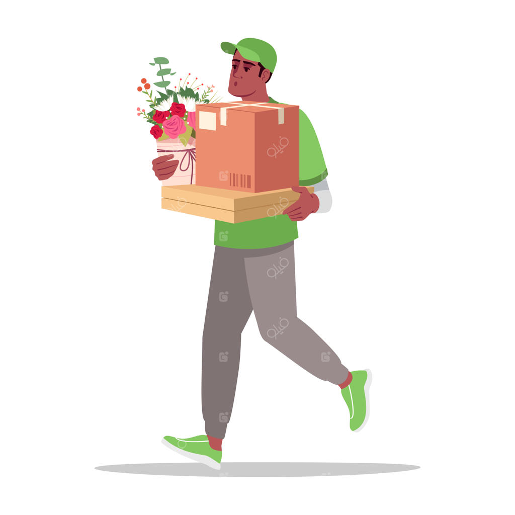 تصویر رنگی تحویل ویژه در خانه