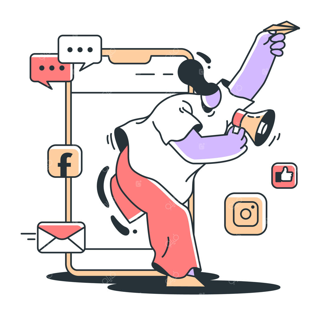 تصویرسازی مفهوم بازاریابی موبایلی