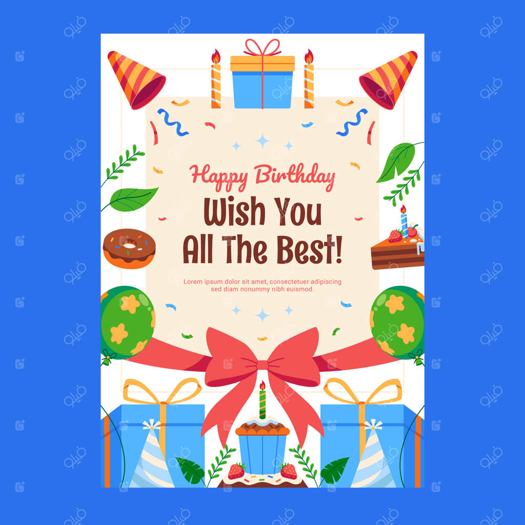 پترن کارت تبریک تولد