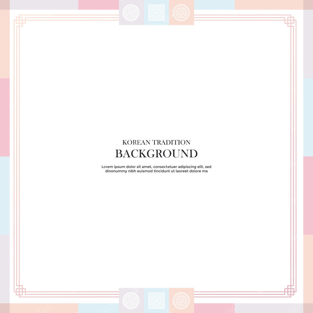 پس‌زمینه‌ی سنتی سال نو کره‌ای با الگوهای کره‌ای
