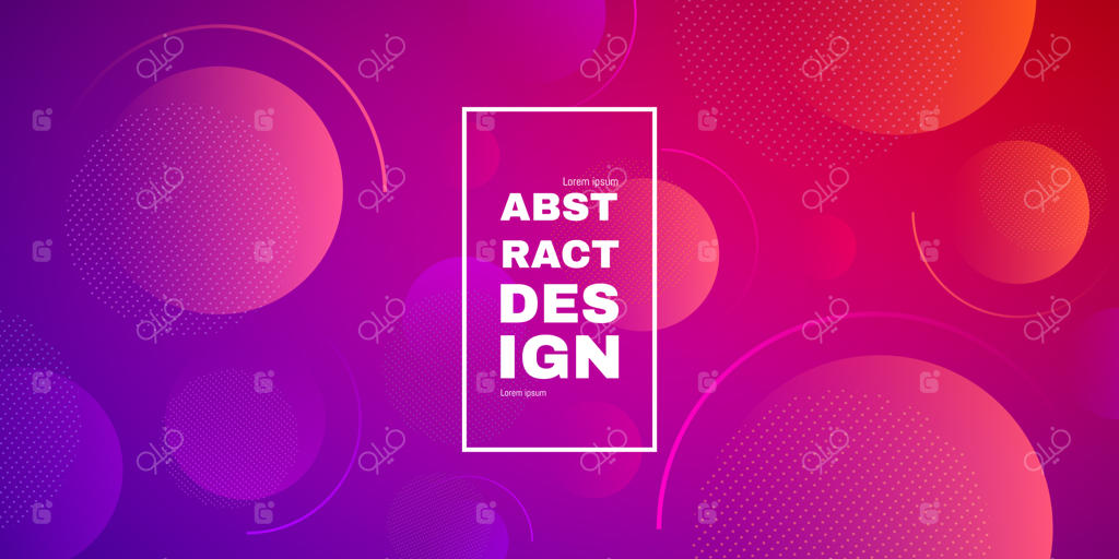 ترکیب‌بندی اشکال گرادینت؛ پس‌زمینه انتزاعی و مینیمال