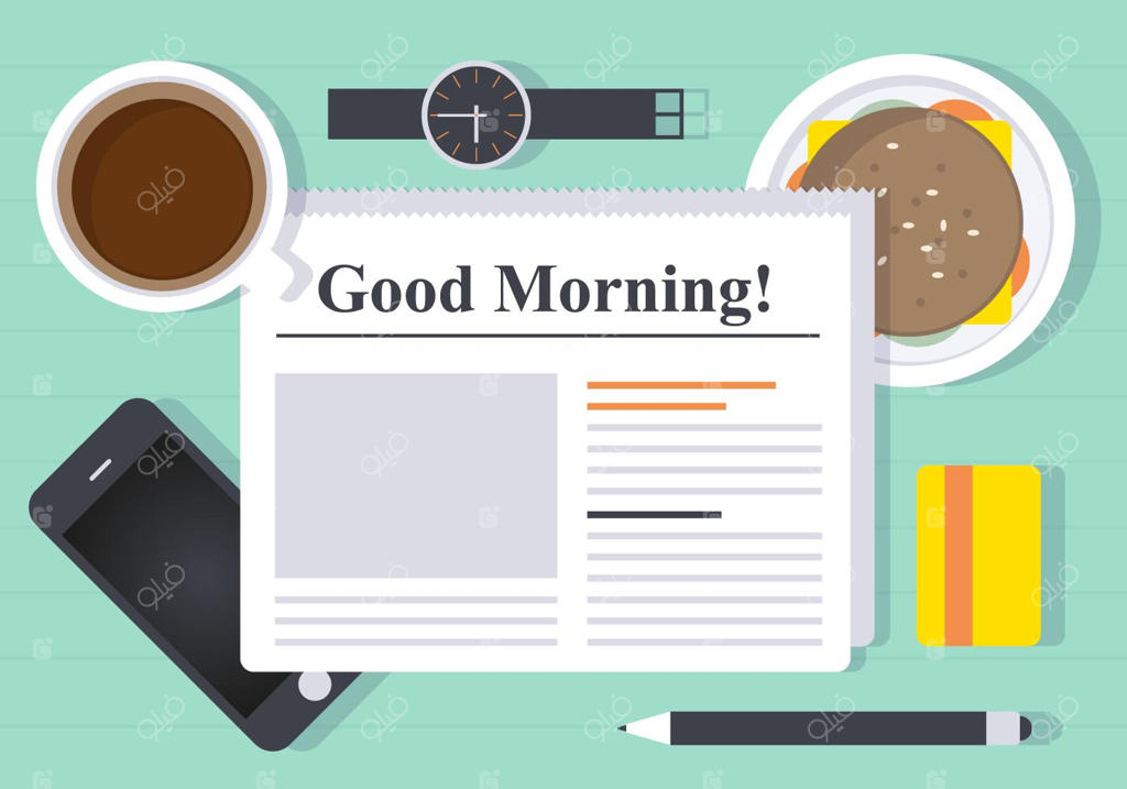 تصویرسازی وکتور زمان استراحت با قهوه