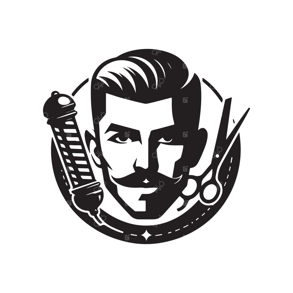 مجموعه‌ای از طرح‌های سیلوئت آرایشگر