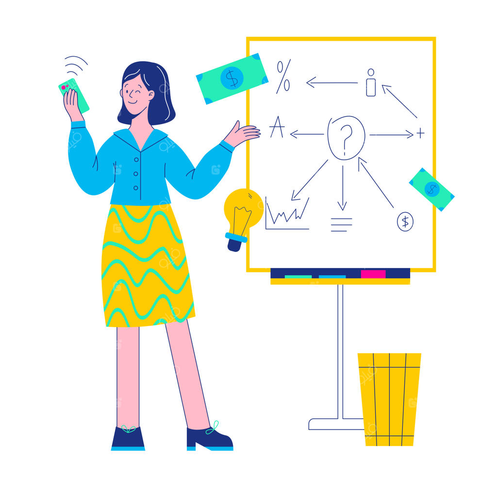 زنی موفق در کسب سود