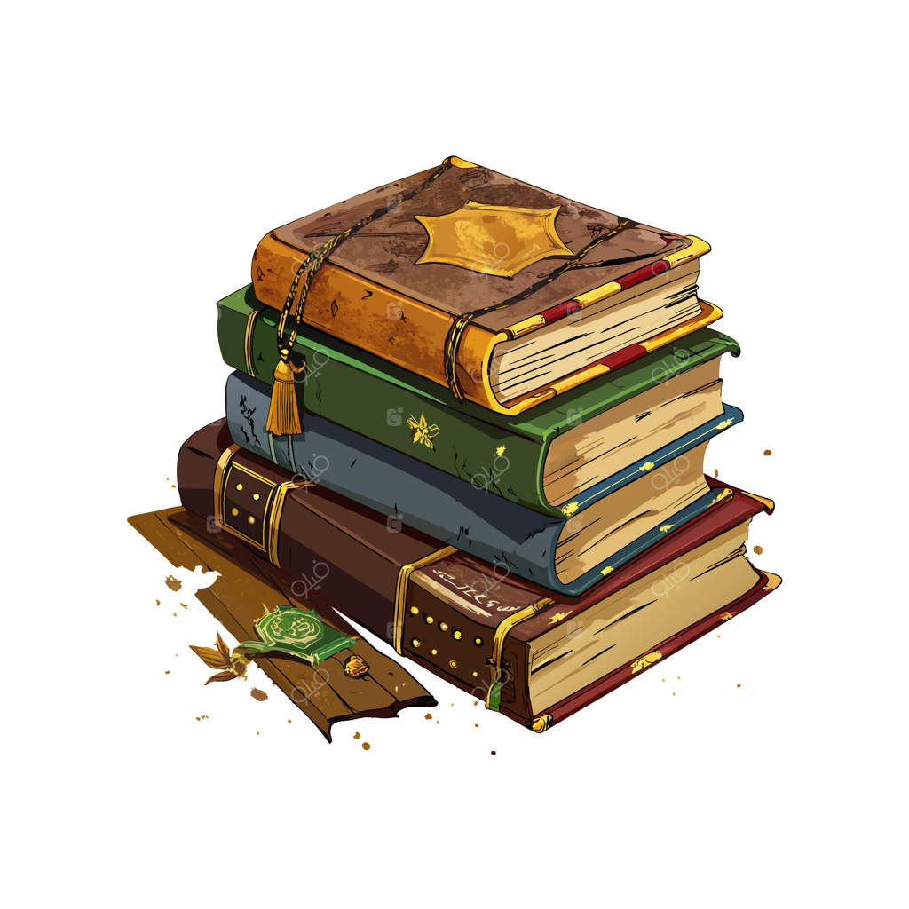 تصویرسازی مفهومی پشته کتاب