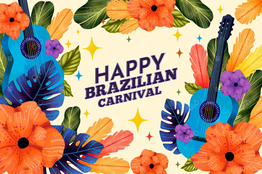کارناوال برزیل با آبرنگ