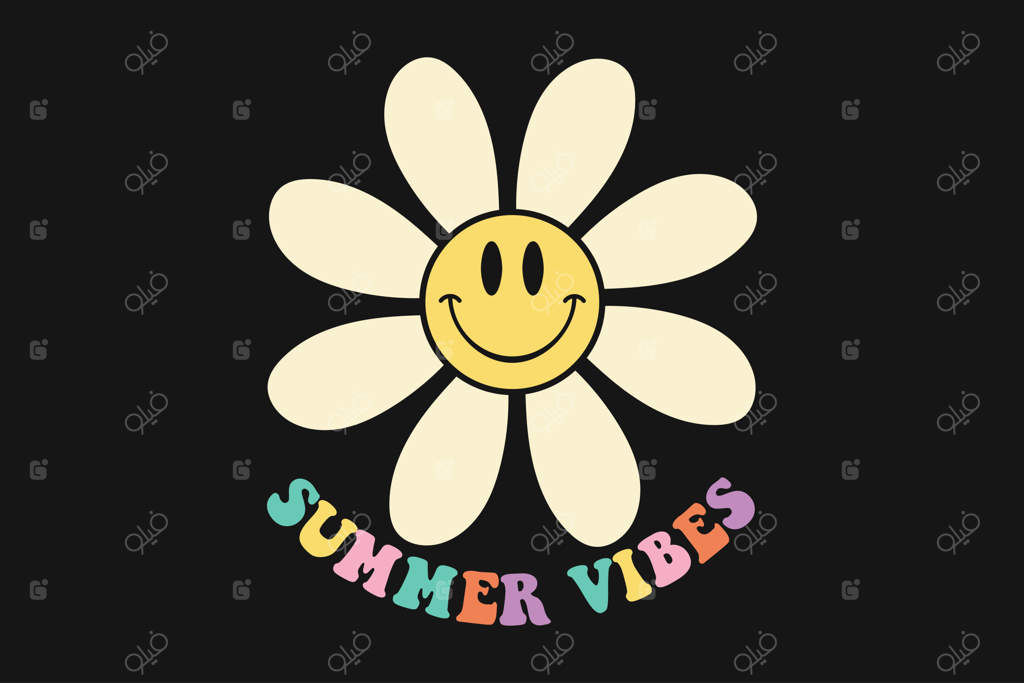 تی‌شرت گل لبخند نوستالژیک با حس تابستانی