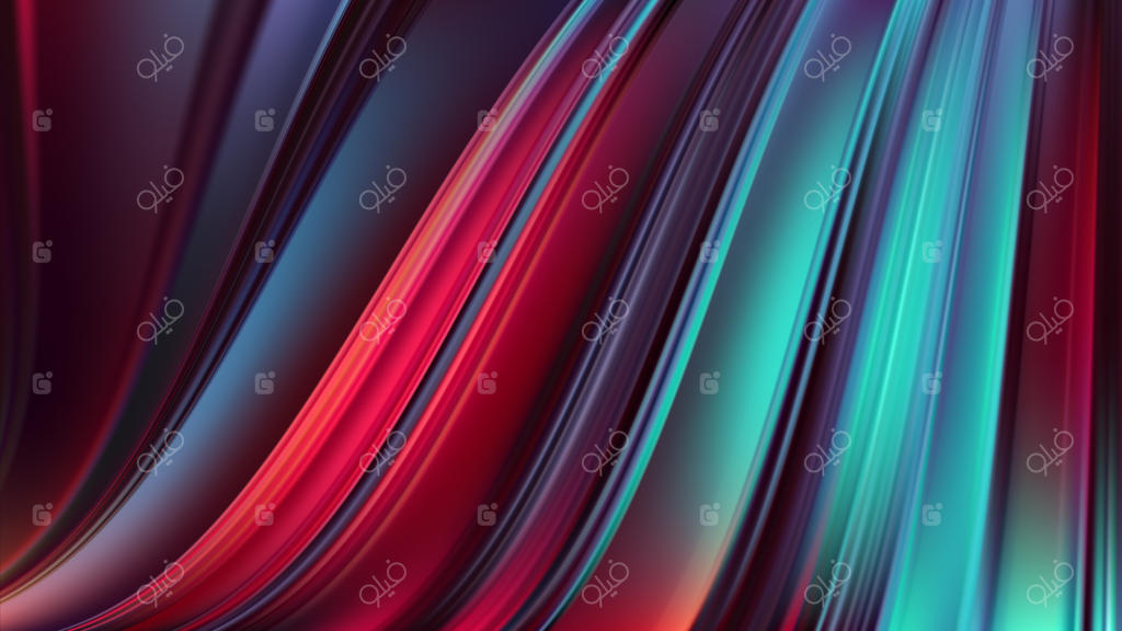 وکتور پس‌زمینه سه‌بعدی انتزاعی با امواج