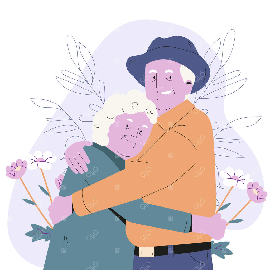 تصویرسازی دستی و تخت برای روز بغل کردن