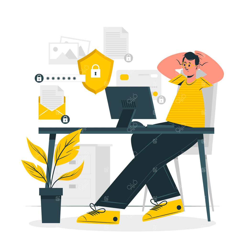 تصویرسازی مفهوم امنیت داده‌ها