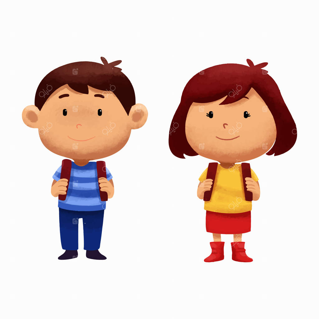 شخصیت‌های بامزه آبرنگی کودکان به مدرسه بازمی‌گردند