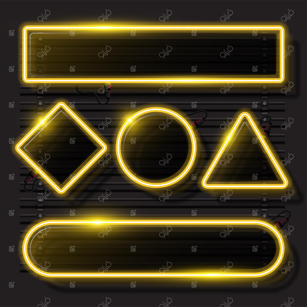 طراحی قالب بنر نئونی