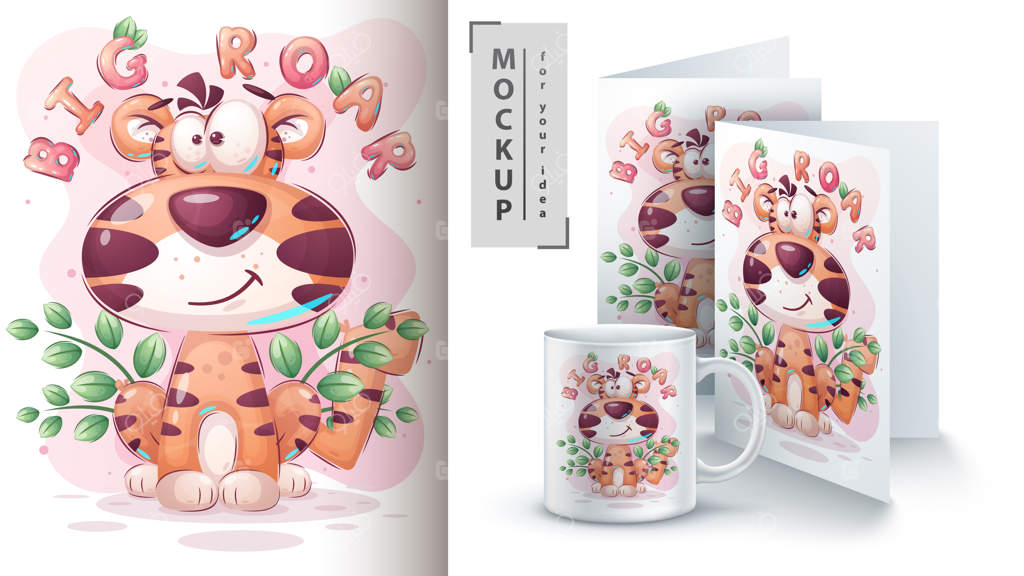 شخصیت کارتونی ببر دوست‌داشتنی