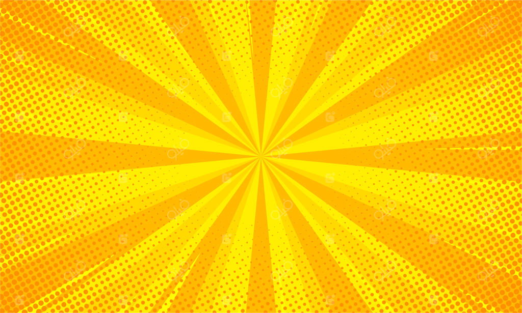 پس‌زمینه زرد کمیک و کارتونی خالی