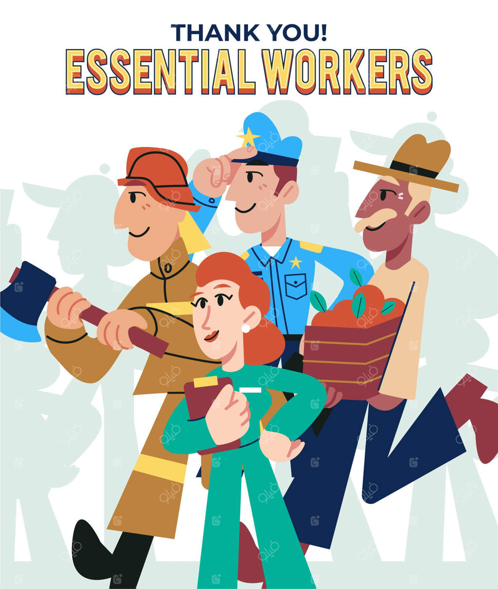 طراحی تخت و ارگانیک: سپاس از کارکنان ضروری