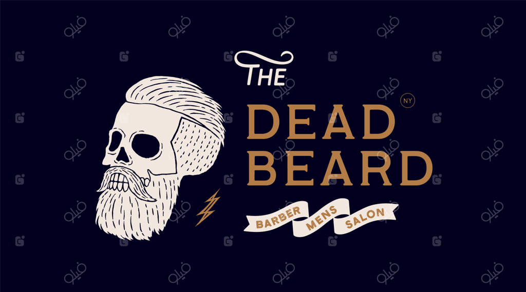 پوستر مرد جمجمه‌ای با طراحی کلاسیک