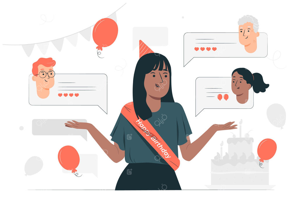 تصویری از مفهوم آرزوهای آنلاین