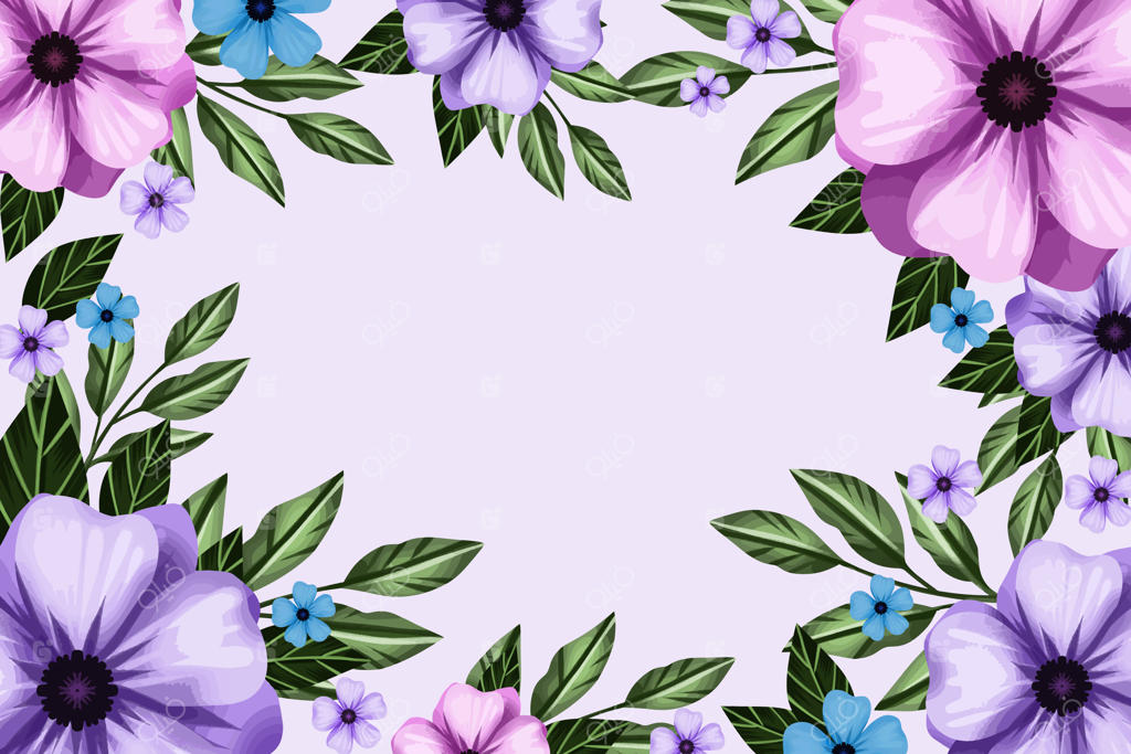 پس‌زمینه بهاری آبرنگی