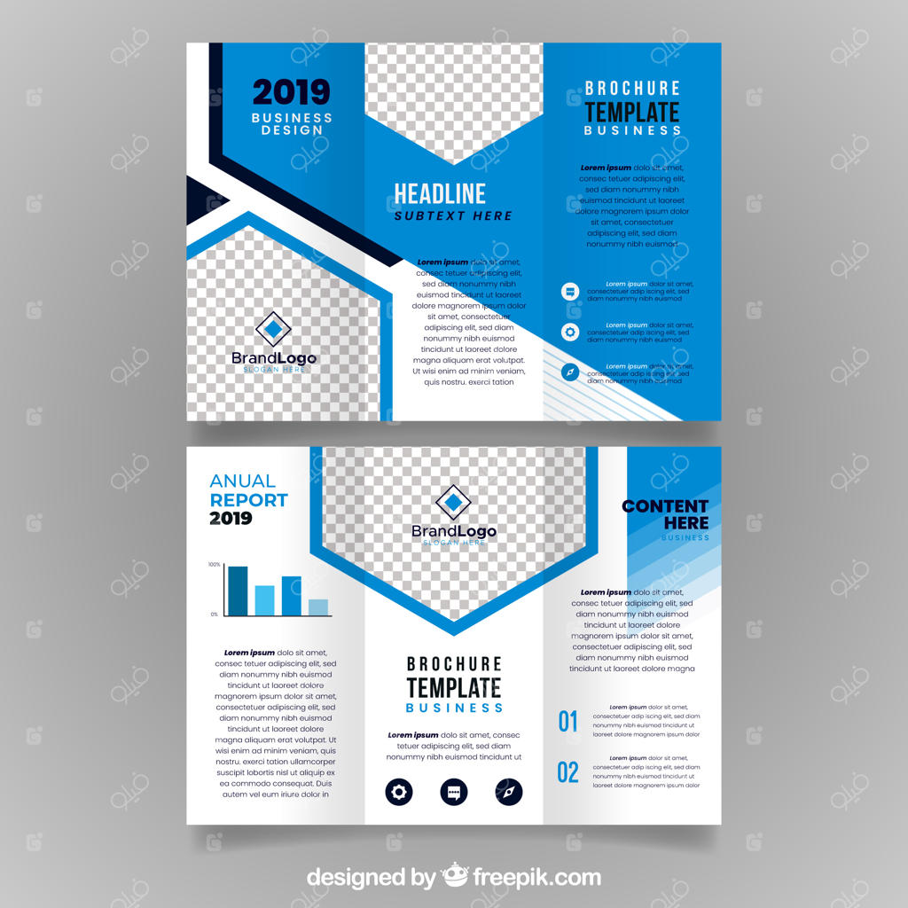 قالب بروشور سه‌لتایی کسب‌وکار