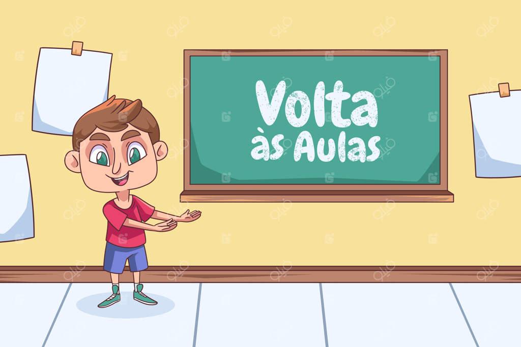 زمینه طراحی دستی بازگشت به مدرسه