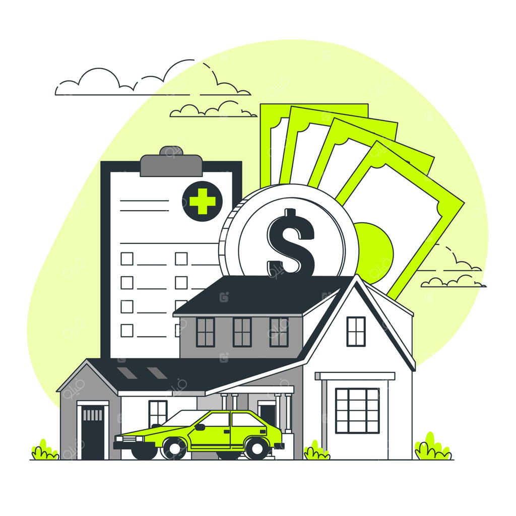 تصویرسازی مفهوم بیمه