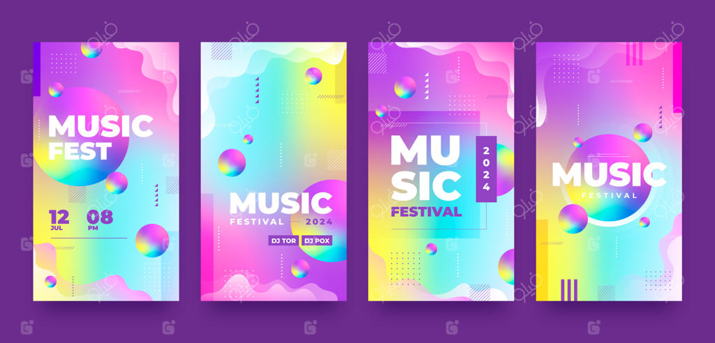 طراحی قالب جشنواره موسیقی