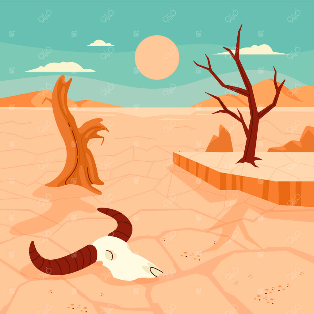 تصویرسازی خشکسالی با دست کشیده شده