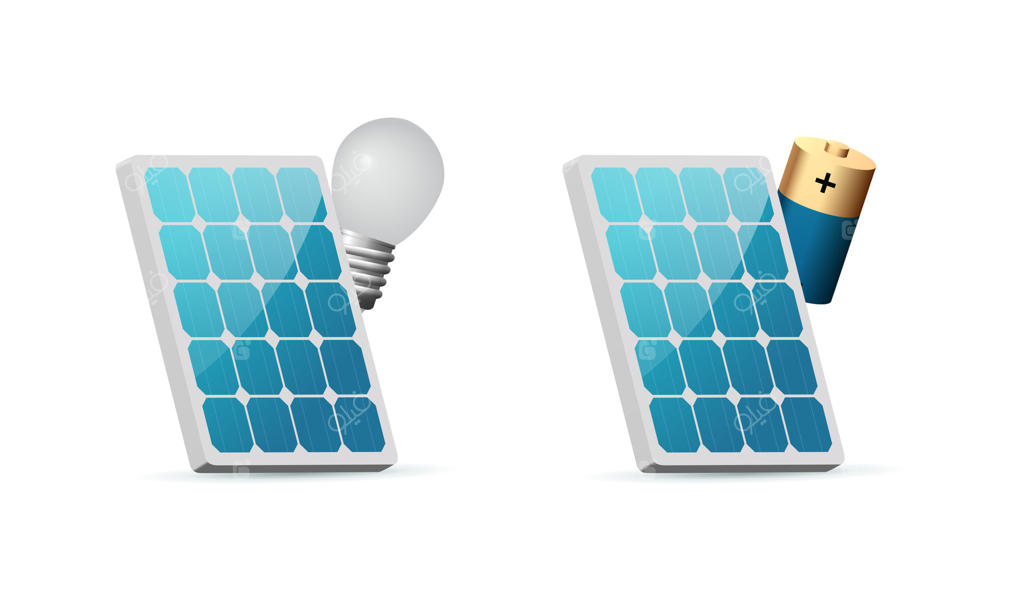 پنل‌های خورشیدی روشن‌کننده لامپ و شارژ باتری؛ نماد انرژی تجدیدپذیر