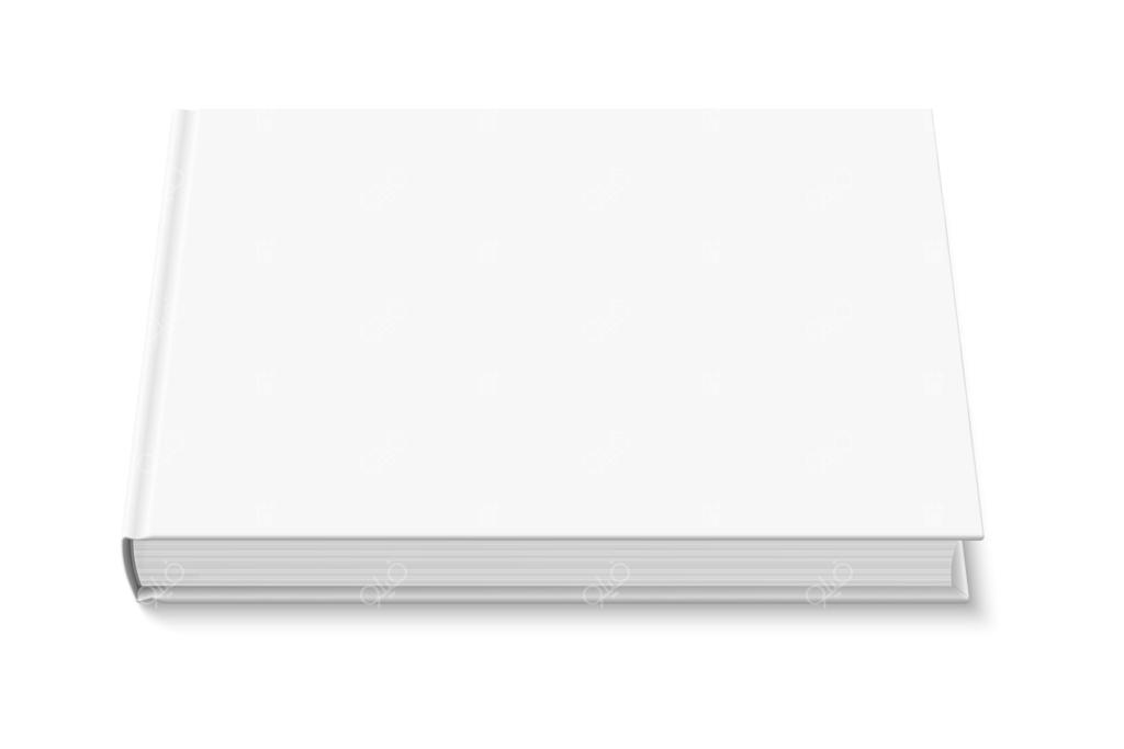 موکاپ کتاب با جلد سفید و ساده